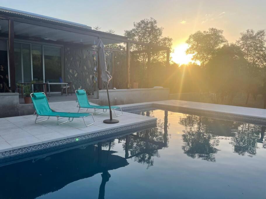Villa Casa Con Piscina Y Mirador Privado En San Marcos Sierra Esterno foto